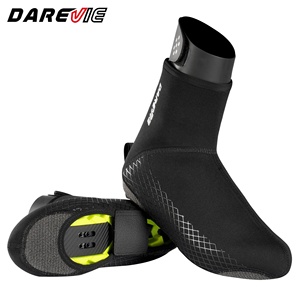 <span class=keywords><strong>Couvre</strong></span>-chaussures de vélo d'hiver Darevie pour l'extérieur, unisexe, personnalisés, noirs, imperméables - Product Image 2