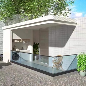 Système de <span class=keywords><strong>balustrade</strong></span> <span class=keywords><strong>en</strong></span> verre pour terrasse et balcon, avec éclairage LED, profilé <span class=keywords><strong>en</strong></span> U <span class=keywords><strong>en</strong></span> aluminium pour extérieur - Product Image 1