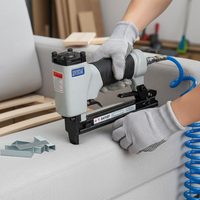 Agrafeuse pneumatique professionnelle XINYI Air Stapler 8416F 21Ga en aluminium, capacité 200 agrafes/m, garantie 3 ans, longueur de clou 4-16 mm