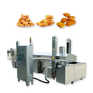 Industrial de alimentos cinto automático contínuo de chips máquina de amendoim para fritar