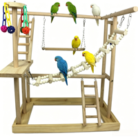 Support de jeu pour perroquet en bois naturel personnalisé, fabriqué en Chine, aire de jeux pour oiseaux, jouet d'entraînement pour perroquet, vente en gros