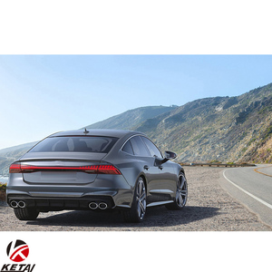 Difusor Trasero de Parachoques de Coche Estilo <span class=keywords><strong>S7</strong></span>, PP ABS con Acero Inoxidable para AUDI A7 S 2019+ - Product Image 6