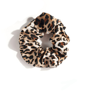 Nouveau chouchou et bandeau imprimé léopard et floral bohème – Tissu très élastique, cadeau naturel - Product Image 2