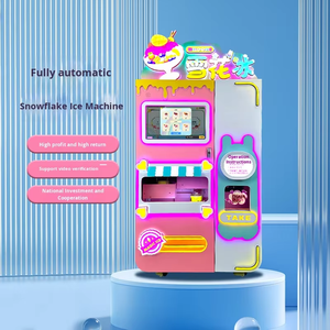 Máquina Expendedora de Hielo en Escamas Red Rabbit, Comercial, con Código QR, Tarjeta de Crédito, Pantalla Táctil, Capacidad de 12L, Hielo Raspado, Cono de Nieve - Product Image 3