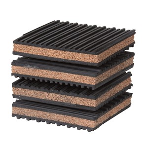 แผ่นป้องกันการสั่นสะเทือนแผ่นไม้ก๊อกและยางแผ่นยางกันกระแทกสำหรับเครื่องปรับอากาศแบบแยกท่อขนาดเล็ก - Product Image 3