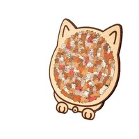 Jeu de puzzle en bois irrégulier de 135 pièces en forme de chat, cadeau créatif pour adultes et amoureux, jouet éducatif