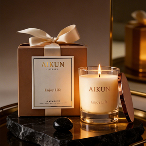 AIKUN Custom Design Slow Burning Scented <strong>Candle</strong> Living Room Elegant Gentle Atmosphere Office Decor Aromatherapy <strong>Candle</strong> - Product Image 2