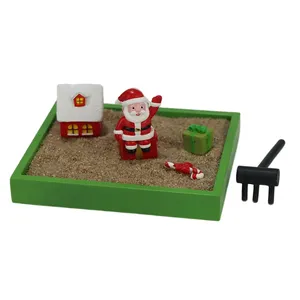 Sıcak satış ürünleri noel baba kum masa kum açık hava bahçe dekorasyonu çocuk eğitici oyuncaklar çocuk günü hediyesi