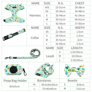 2025 primavera impresión personalizada Logo lujo nuevo diseñador personalizado neopreno mascota Collar perro Correa arnés conjunto - Product Image 3
