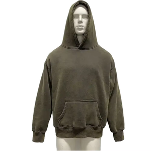 Essenziali felpa da uomo con cappuccio <span class=keywords><strong>X</strong></span> Top SS22 floccante con colletto oversize in cotone con cappuccio - Product Image 2