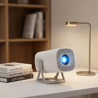 Projecteur LED intelligent portable 720P HD, plateforme Android 14, prise en charge des médias 4K, 1 Go de RAM, 8 Go de ROM