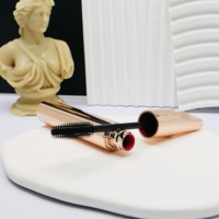 Yuecai - Tubos de Rímel Vacíos al por Mayor con Cepillo, Envase de Rímel de 11 ml con Tapa Inclinada Color Oro Rosa