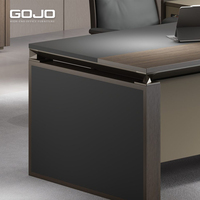 Bureau de direction moderne de luxe ergonomique en bois et métal pour PDG, directeur, responsable, mobilier de bureau à domicile durable