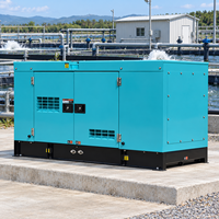 Groupe électrogène diesel silencieux triphasé 30 kVA avec sortie 220 V et alternateur sans balais pour bâtiments de services publics