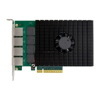 Kartu Jaringan LAN Server Internal PCIe 4.0 AQC113 Empat Port NAS 10Gbps Tersedia