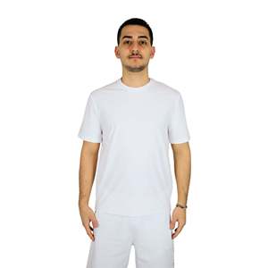T-shirt pour homme blanc 25S27TG style basketball, vêtements décontractés - Product Image 1