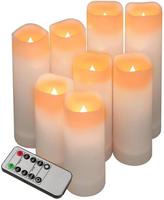 Factory Wax Pillar Moving Wick Fernbedienung Flammen los Mit Fernbedienung LED-Kerzen