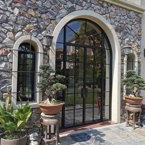 Swing cửa thép Khung nhiệt phá vỡ đôi bằng kính cách nhiệt thiết kế cho khu dân cư biệt thự và căn hộ hiện đại - Product Image 4