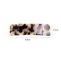 Vente en gros de pinces à cheveux carrées classiques en acétate, couleur écaille de tortue, barrettes à cheveux tendance, pinces à cheveux françaises de luxe personnalisées CST0008