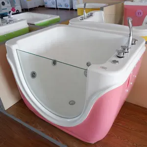 Fornitore all'ingrosso luci a Led Baby Spa Bath Freestanding Whirlpool disinfezione a temperatura costante vasca da bagno Baby Spa