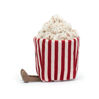 Peluche Popcorn UK for Fun, jouet anti-stress apaisant, compagnon câlin, animal en peluche doux, cadeau d'anniversaire parfait