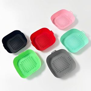 Moule de cuisson en silicone pour friteuse à air, 90g, carré, tridimensionnel, avec petites et grandes tailles, réutilisable, antiadhésif, pour four, sain - Product Image 3