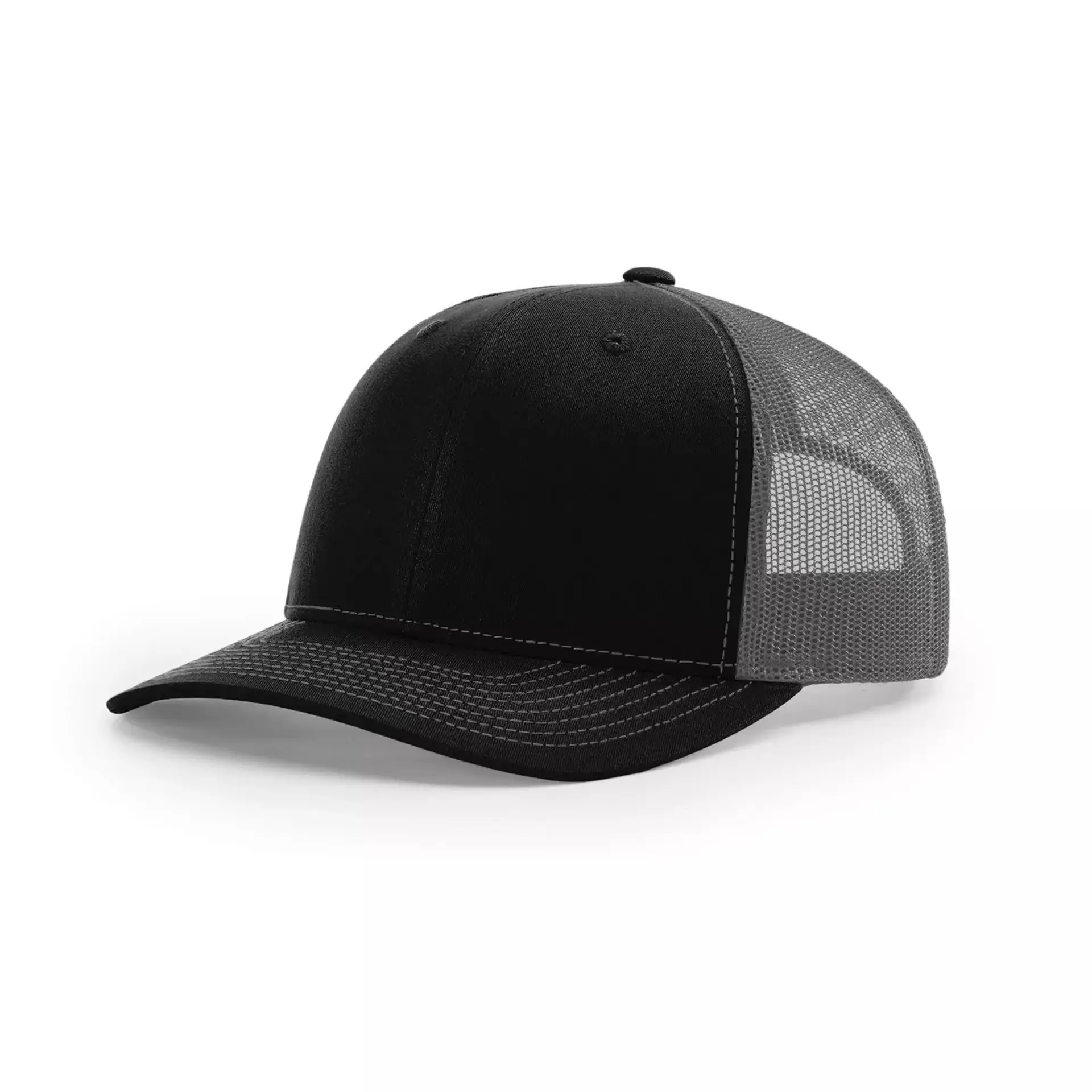 Richarsson – casquette de base-ball en maille pour homme, chapeau de camionneur de haute qualité, broderie vierge, 6 panneaux, personnalisé, 112