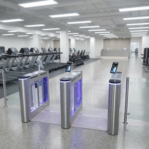 Catraca de Acceso Giratoria para Gimnasios, Academias y Centros de Fitness con Reconocimiento QR, Cuerpo de Acero Inoxidable de Alta Resistencia - Product Image 1