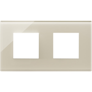 Hemp White Wall <b>Switch</b> <b>Plate</b> 2 Gang 11.4 Cm Length 3.2 Cm Height - Product Image 1