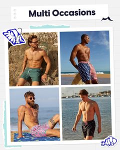 <span class=keywords><strong>Short</strong></span> <span class=keywords><strong>de</strong></span> <span class=keywords><strong>bain</strong></span> camouflage 2-en-1 à séchage rapide pour <span class=keywords><strong>homme</strong></span> avec cordon <span class=keywords><strong>de</strong></span> serrage, double couche - Product Image 5