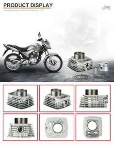 CG175 62mm 149cc OEM alluminio motore moto pezzo di ricambio moto kit cilindri con fascia di tenuta per HONDA