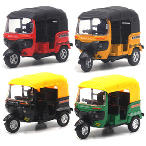 1:14 plastique ABS indien à trois roues moto son lumière modèle jouet rétro Net <span class=keywords><strong>voiture</strong></span> rouge pour nouveau produit - Product Image 1