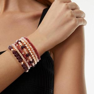 Braccialetti Boho alla Moda, Set Unisex per Feste, Gioielli Intrecciati a Mano in Legno, Abbinabili a Tutto per Appuntamenti - Product Image 5