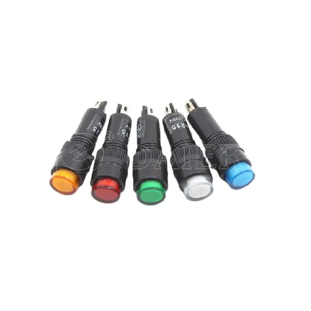 8mm Led Signal Lamp 220v High Voltage Indicator Light NXD-215