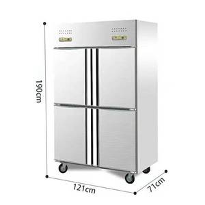 Réfrigérateur-congélateur commercial à six portes, réfrigérateur vertical - Product Image 3