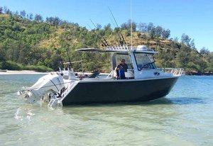 <span class=keywords><strong>Bateau</strong></span> à coque en V profonde de 25 pieds, cabine cuddy, aluminium, yacht de croisière avec barre de pression d'eau à vendre - Product Image 6