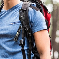Nouvel Arrivage Porte-clés Rétractable Compass de Qualité Industrielle, Porte-badge Robuste avec Clip Mousqueton et Cordon en Acier Revêtu de 31,8 pouces