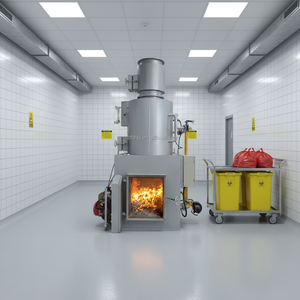 20-1000 ק "ג/שעה ללא עשן בית חולים בית מלון תעשייתי כללי שריפת פסולת מוצקה, מכונת שריפת פסולת רפואית - Product Image 2
