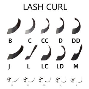 LashPlus Classic Kit d'extension de cils simples fait à la main D Curl Eyelashes <span class=keywords><strong>CC</strong></span> & DD Curl 8mm & 17mm Length - Product Image 2