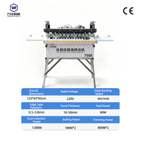 Machine de découpe de chants entièrement automatique WANJIA 750X certifiée CE, conception anti-poussière, équipement de découpe de chants pour panneaux de bois pour petites usines