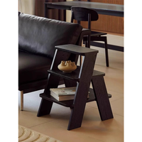 Table basse d'angle créative et moderne en forme d'échelle avec fonction de rangement, en bois durable, pour salon