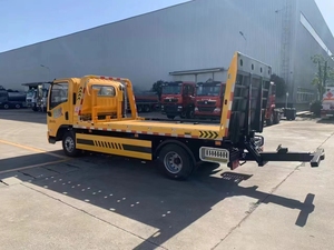 Camion de dépannage diesel HOWO 4t à plateau plat, manuel 4x2, avec remorque de dépannage et de sauvetage, neuf - Product Image 4