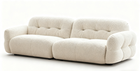 Ensemble de canapé-lit d'angle moderne de luxe, cadre en bois, tissu en velours, rembourrage en éponge sans os, réglable, confortable, salon