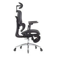Chaise de bureau de rédaction ergonomique en maille pivotante multifonctionnelle à dossier haut pour direction commerciale