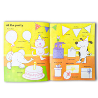 Livre d'autocollants pour enfants Pages d'impression en couleur pour bébé Livre d'autocollants pour activités intelligentes et amusantes pour enfants