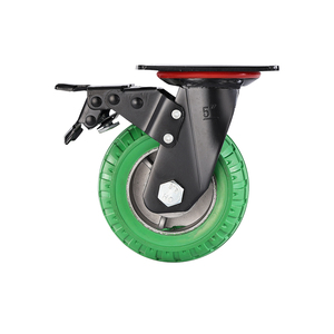 4''5''6''8 ''Hochleistungs-Lenkrad Gummi rolle Industrie wagen Rollen Voll gummi rad - Product Image 4