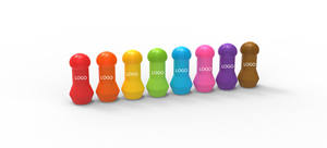 Petits marqueurs de bingo néon lumineux silencieux, forme ergonomique, prise en main facile pour tous les âges, pointe éponge, stylo marqueur à points, stimulation <span class=keywords><strong>tactile</strong></span> pour enfants - Product Image 1