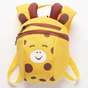 Large Capacity Cute Bear <b>Canvas</b> School Backpack for Toddler Preschool Durable Kindergarten Bag with Leash for Boys Girls Outdoor - Product Image 3