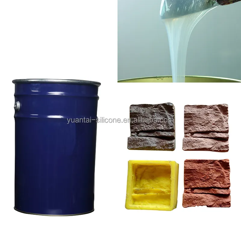 RTV-2 translucide silicone caoutchouc liquide pour culture pierre gypse moule en ciment