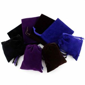 9 Colors <b>Small</b> Drawstring Pouches Jewelry Packaging <b>Bags</b> Wedding <b>Gift</b> Velvet Drawstring <b>Bag</b> - Product Image 5
